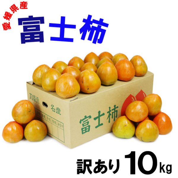 画像1: 愛媛県産 富士柿 訳あり 10ｋｇ (1)